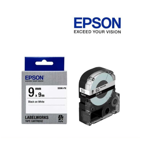 확대보기 SS9K-PX(백색라벨/흑문자/9mm*9m)